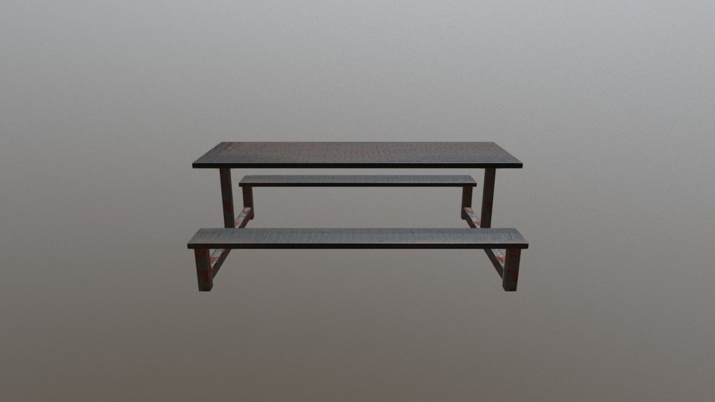 Canteen Table 3d model