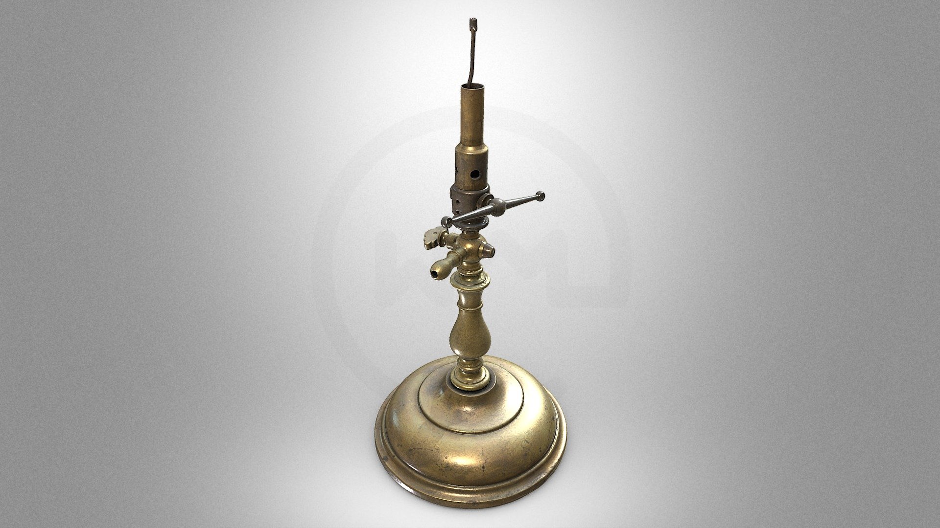 Laboratory gas burner 3d model