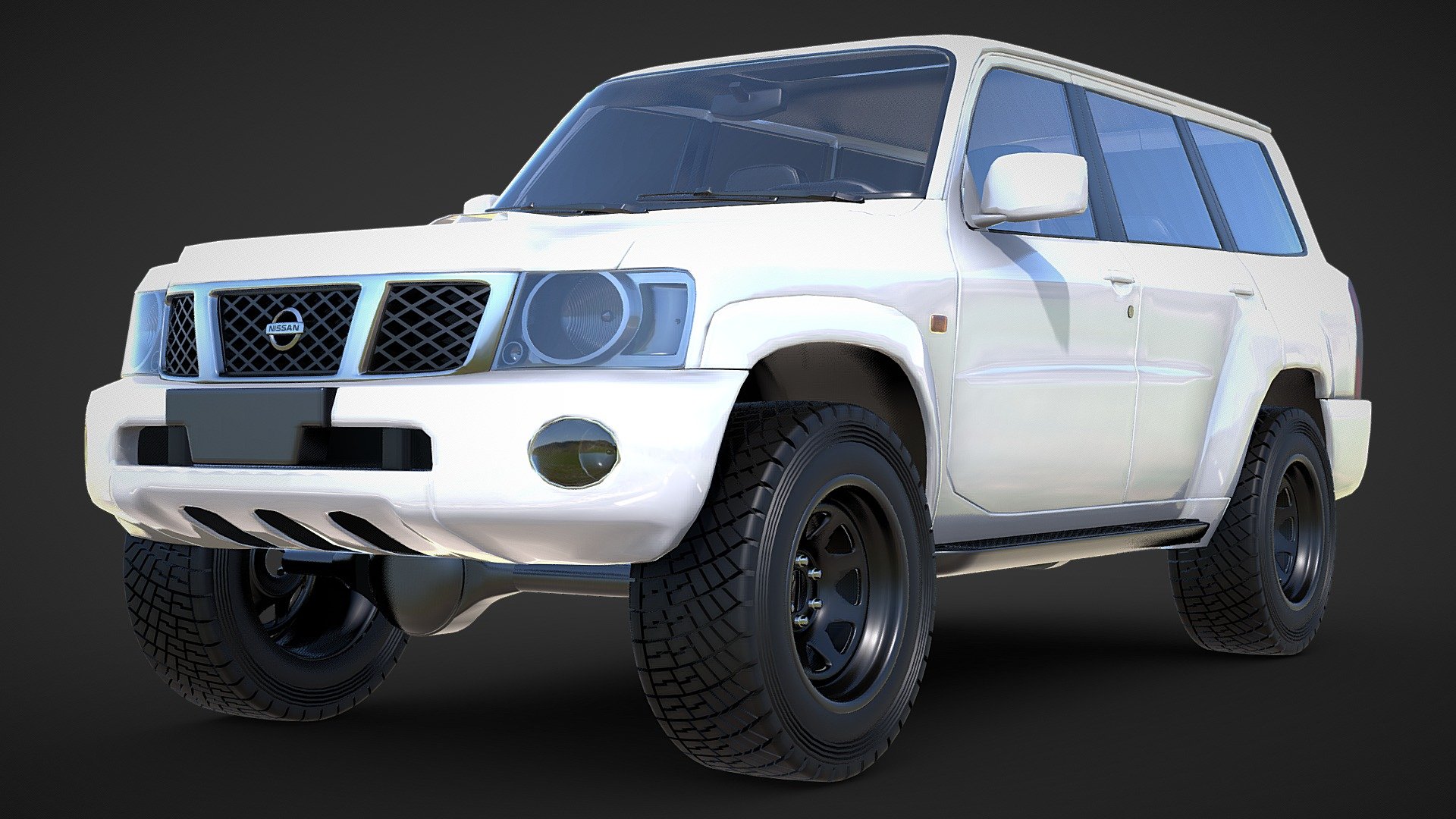 Nissan GU Patrol Stock 3d model