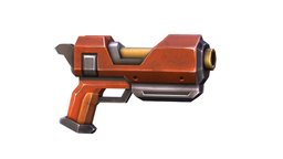 LowPoly Sci-Fi Cartoon Pistol Gun