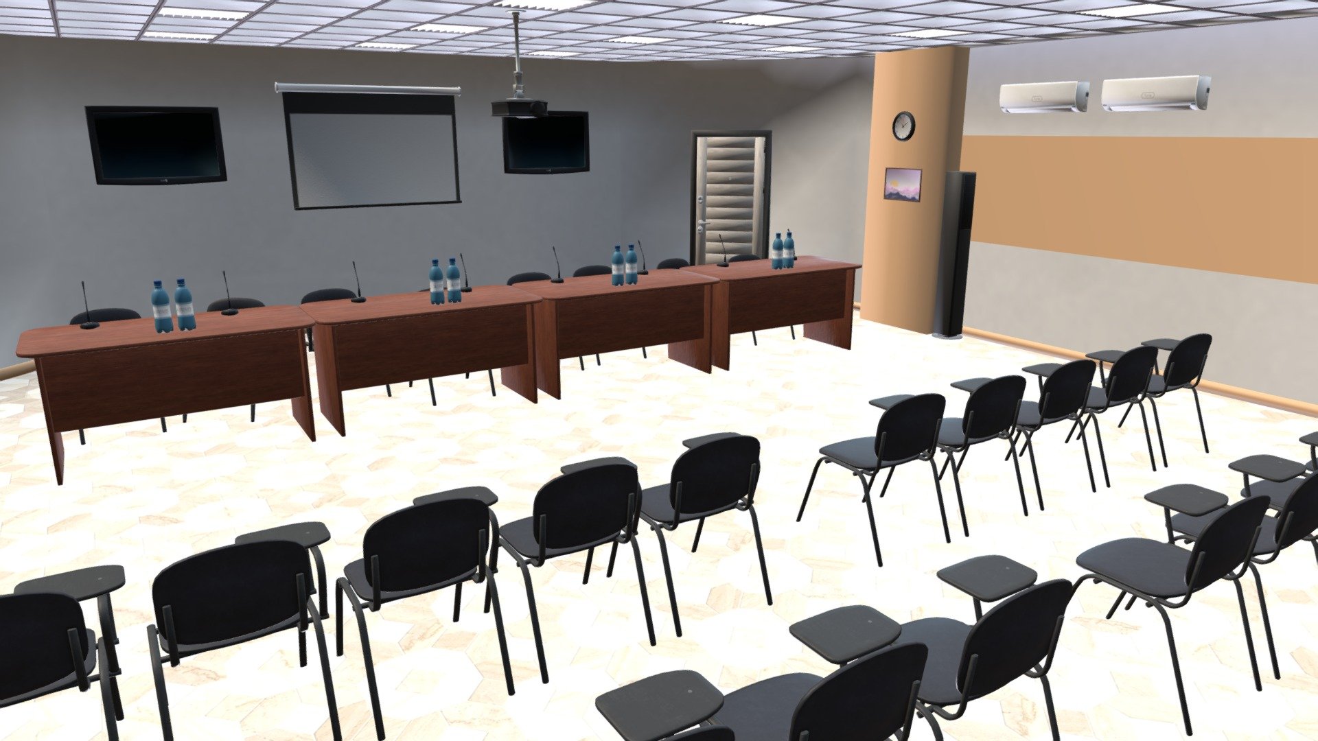 Conference hall 3d model