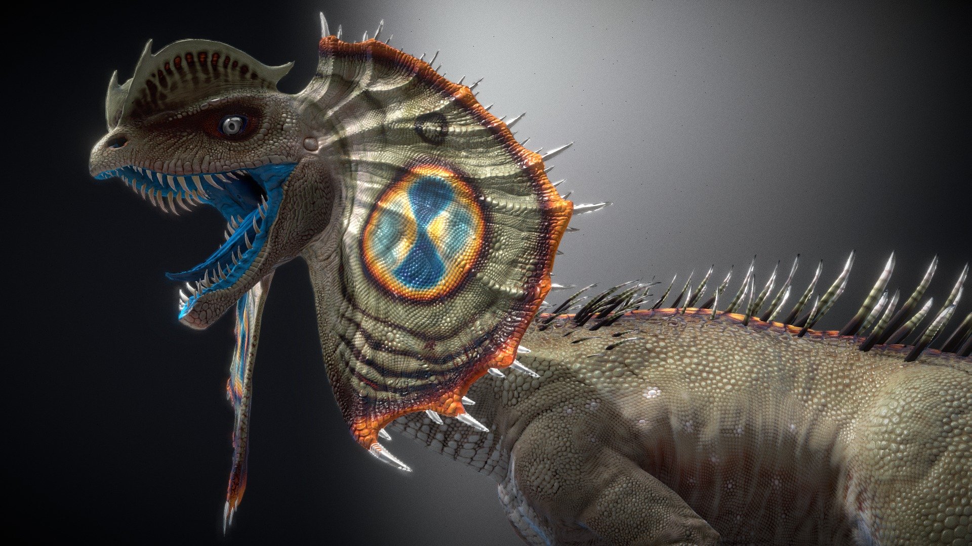 Dilophosaur 3d model