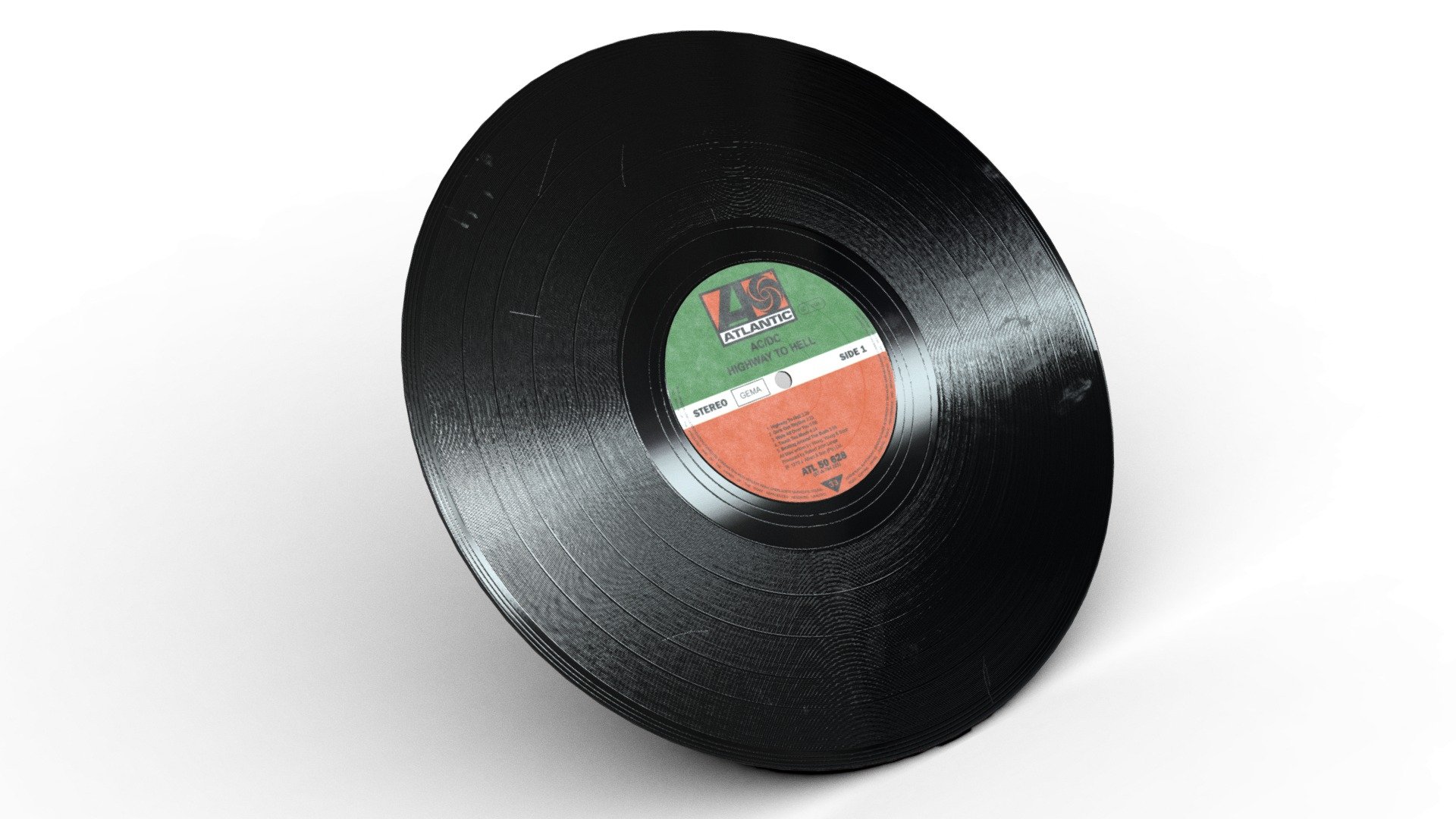 12" Vinyl Record 3d model