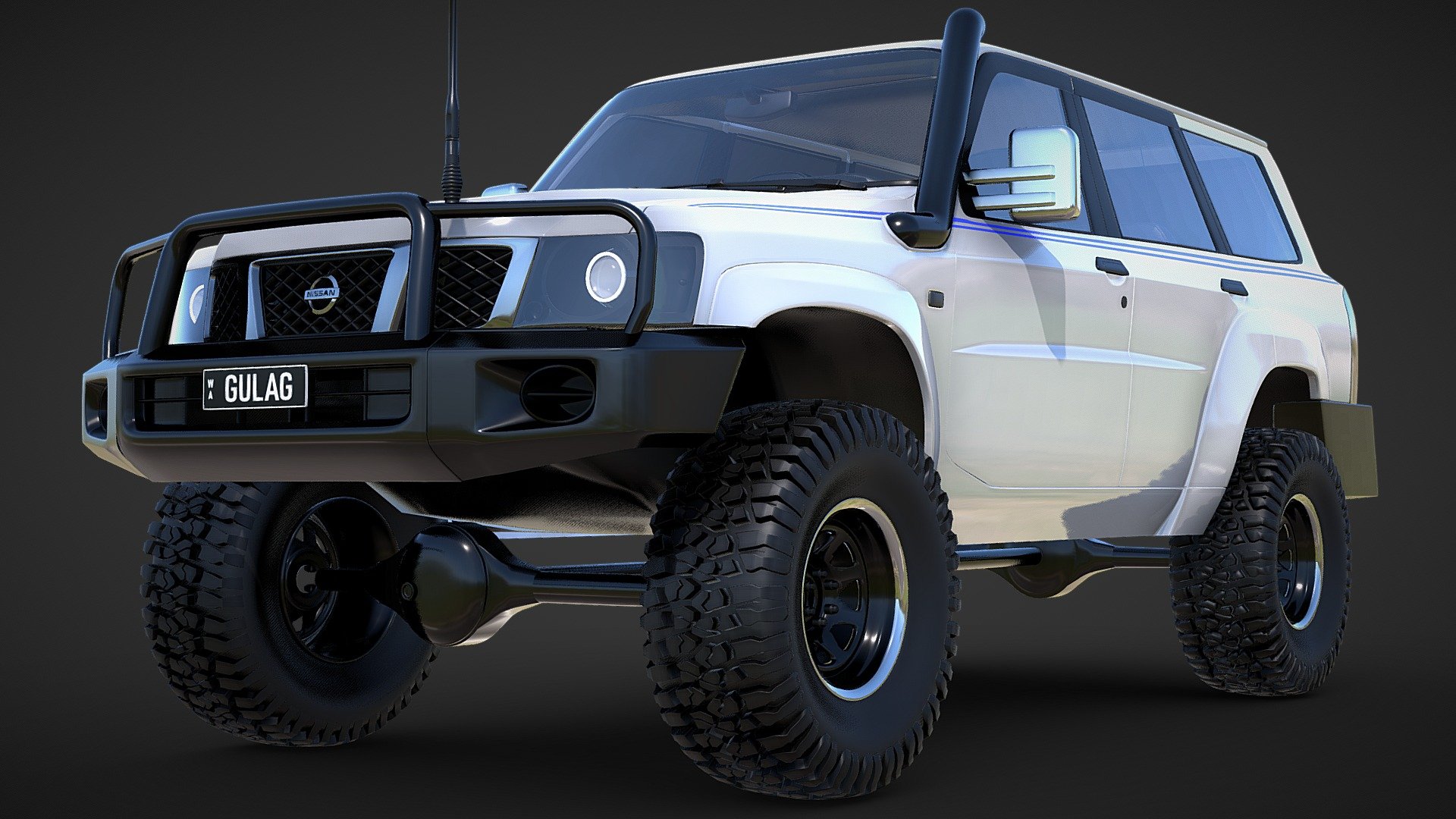 Nissan GU Patrol "Sivan Heyns Gulag" 3d model