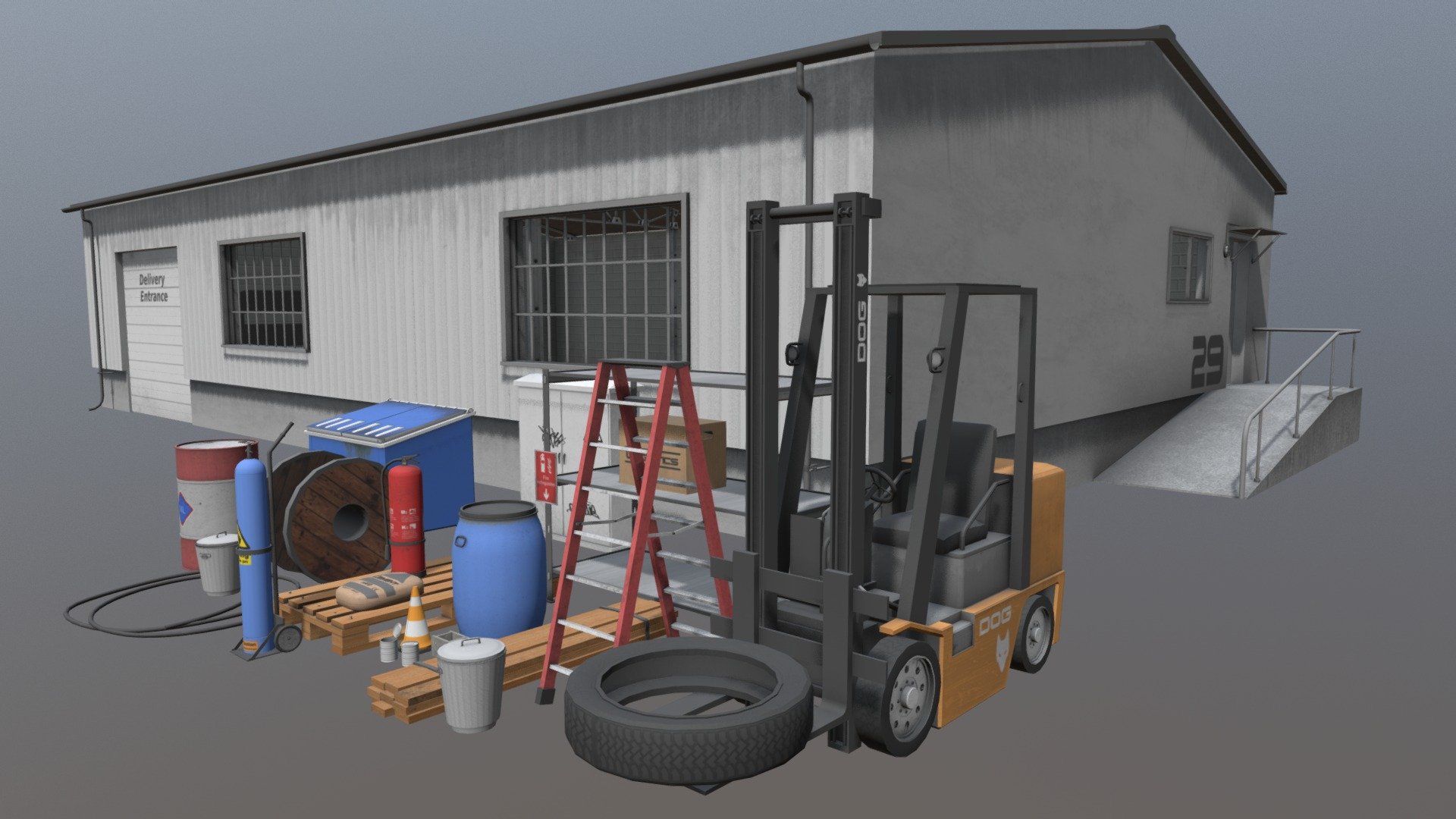 Warehouse Assets 3d model