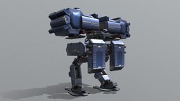 Sci fi War Robot Animation