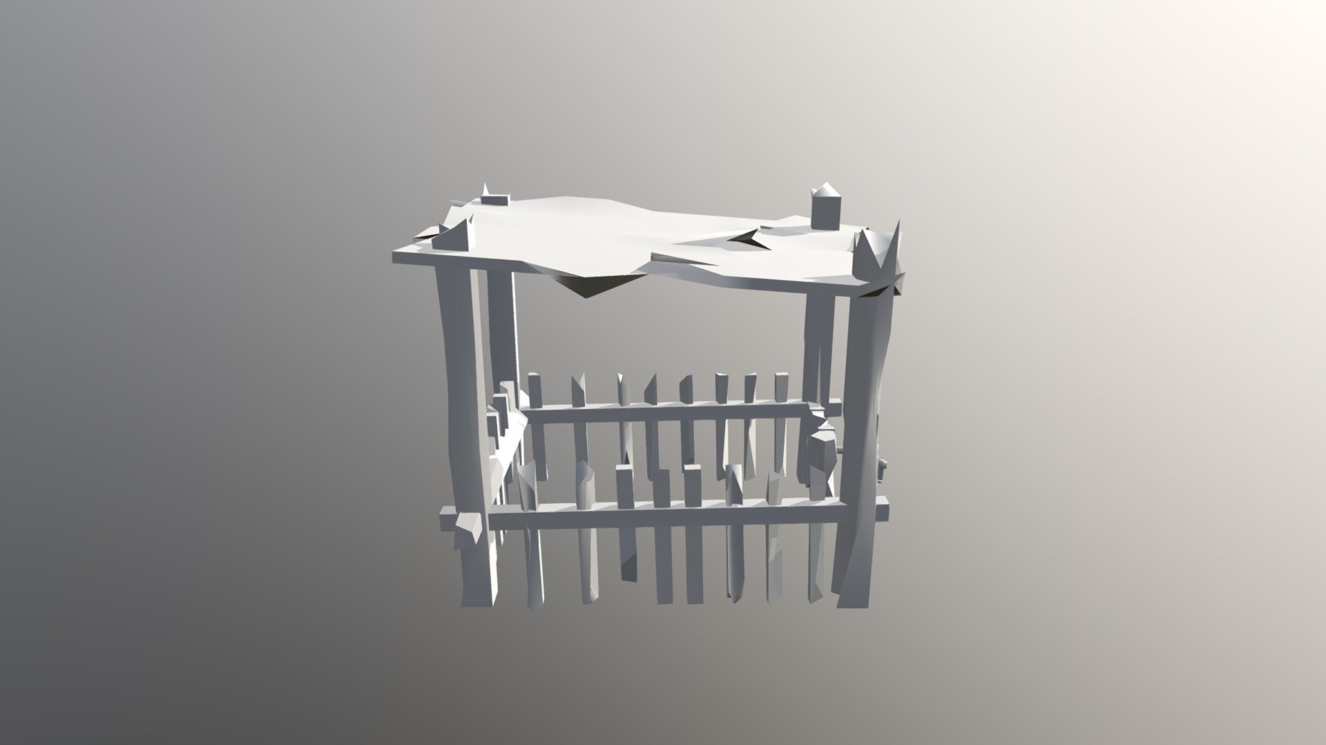 Horse Stall Game Object 3d model