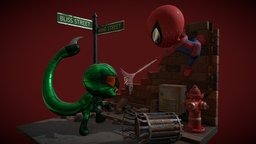 Spiderman VS Scorpion (toys figures styles)