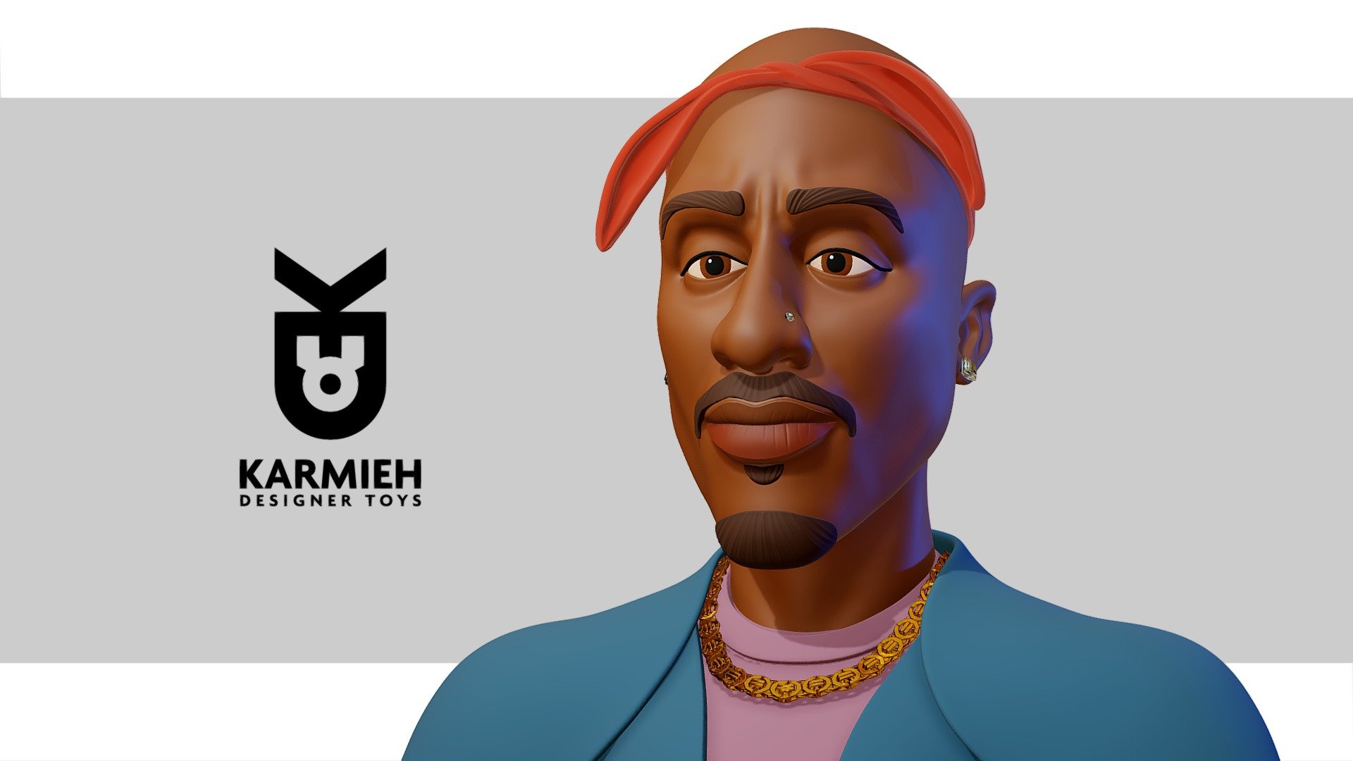 Tupac Amaru Shakur 3d model