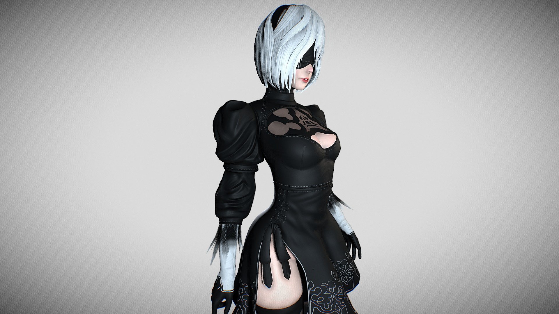 2B 3d model