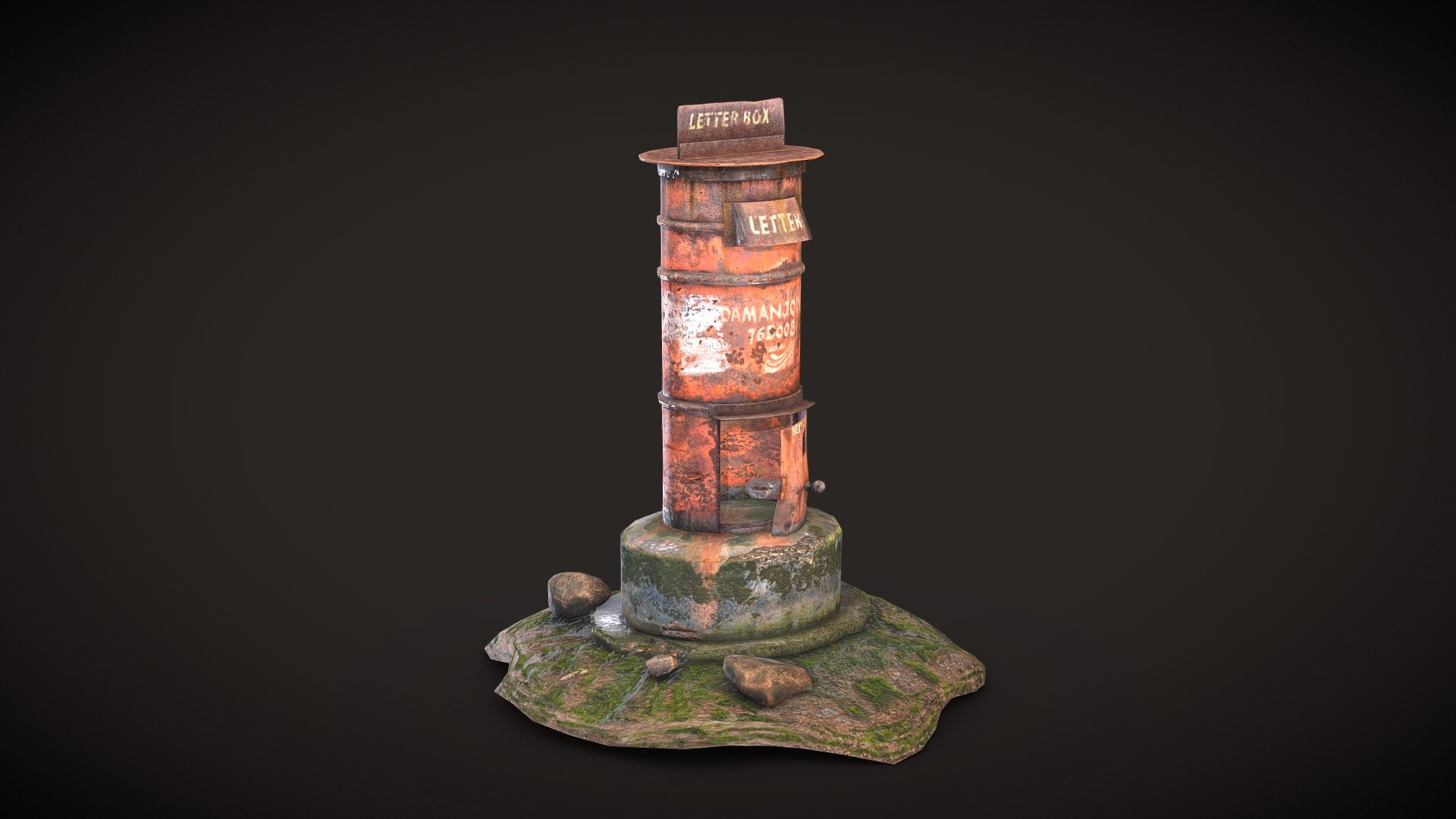 Post Box 3d model