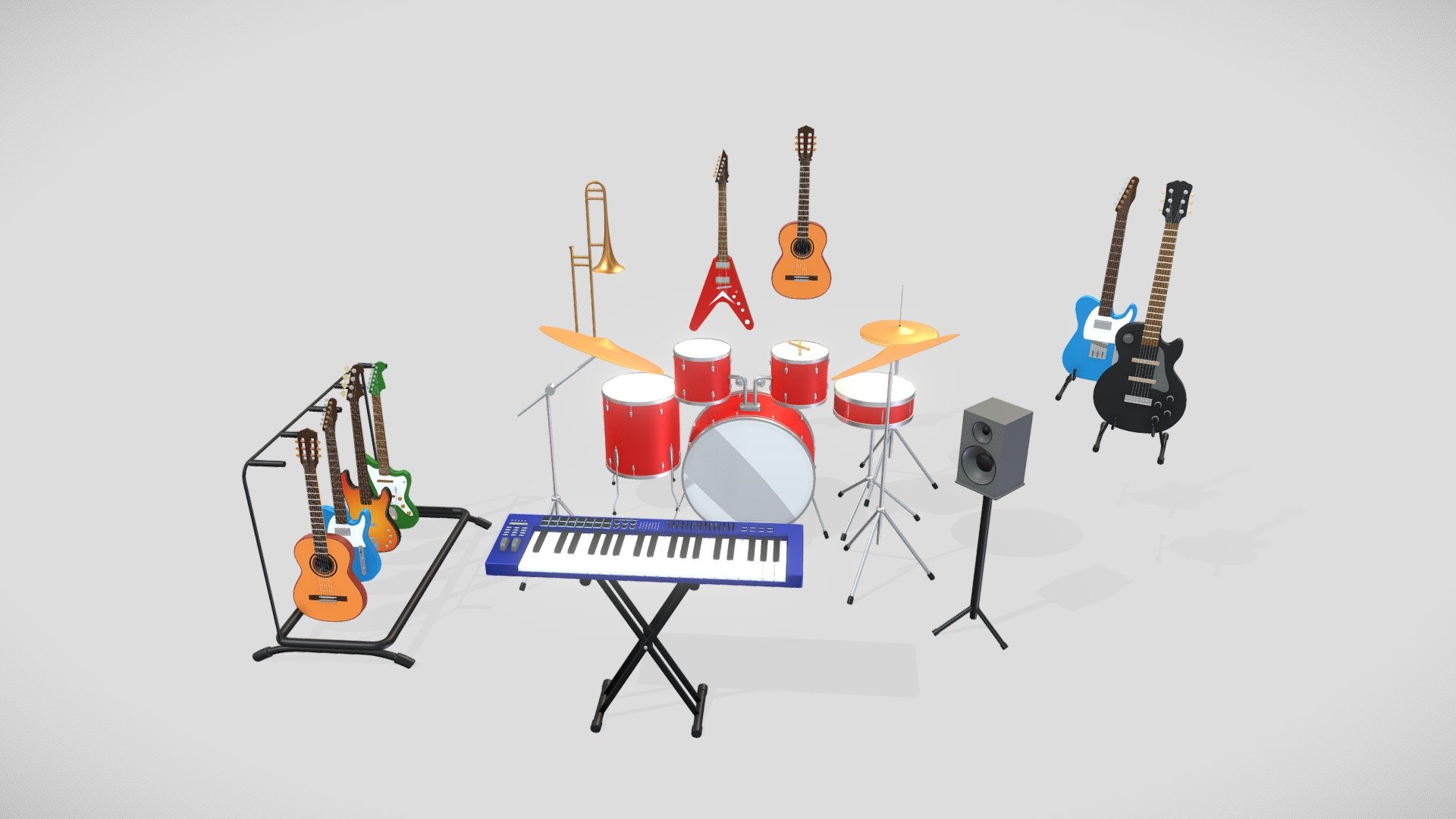 Music room 3d model