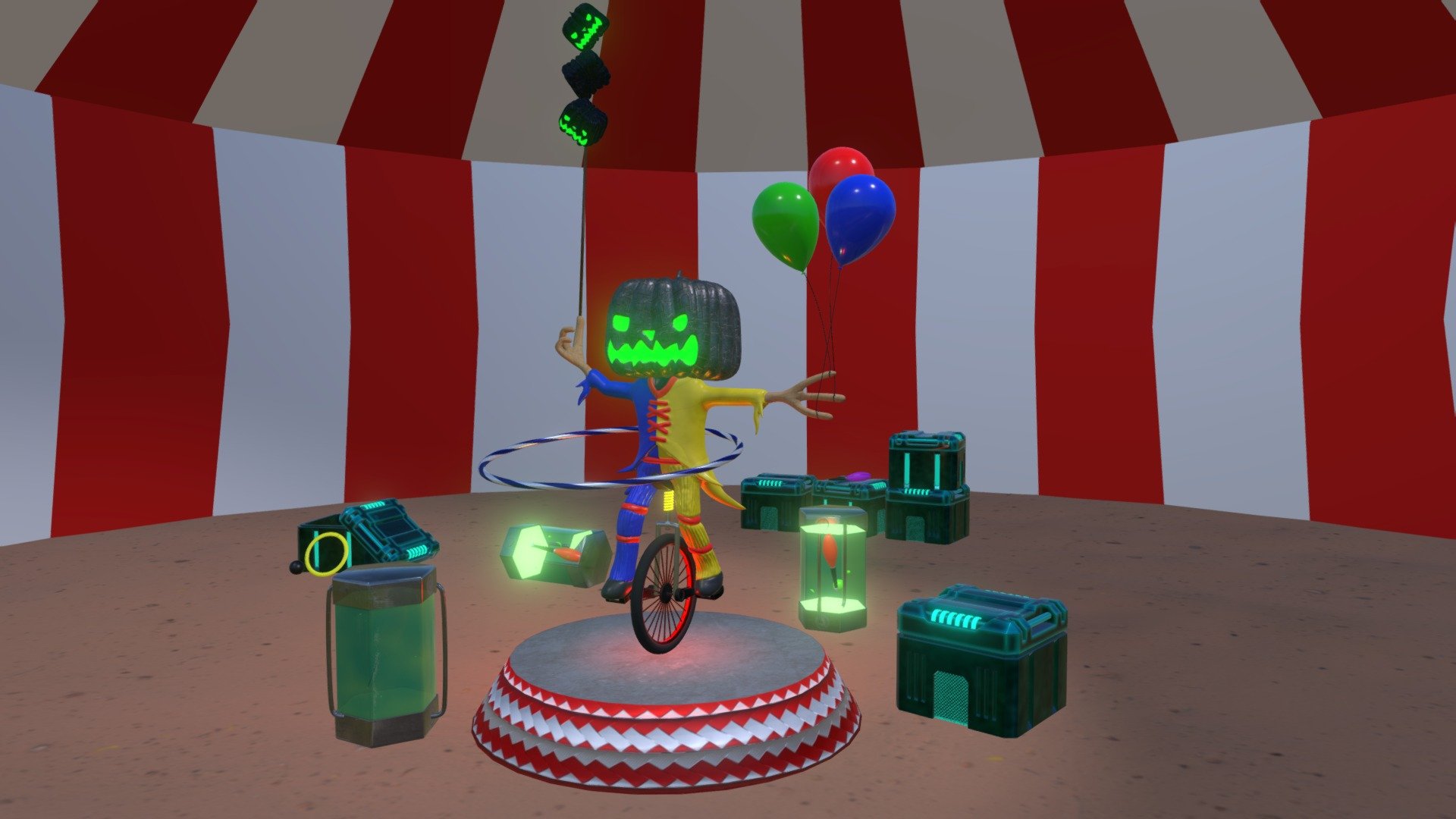 Sci-Fi Circus 3d model