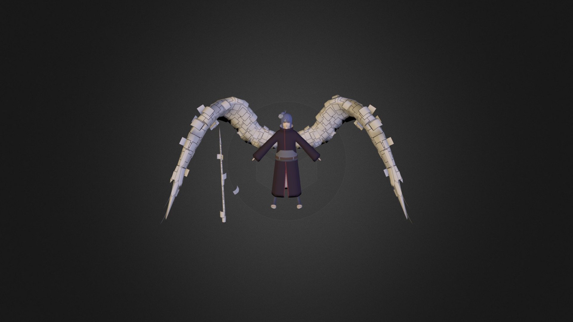 Konan-pre-akatsuki 3d model