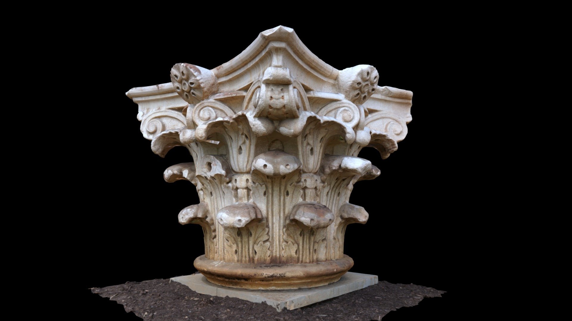 UVA Rotunda Column Capital #1 3d model