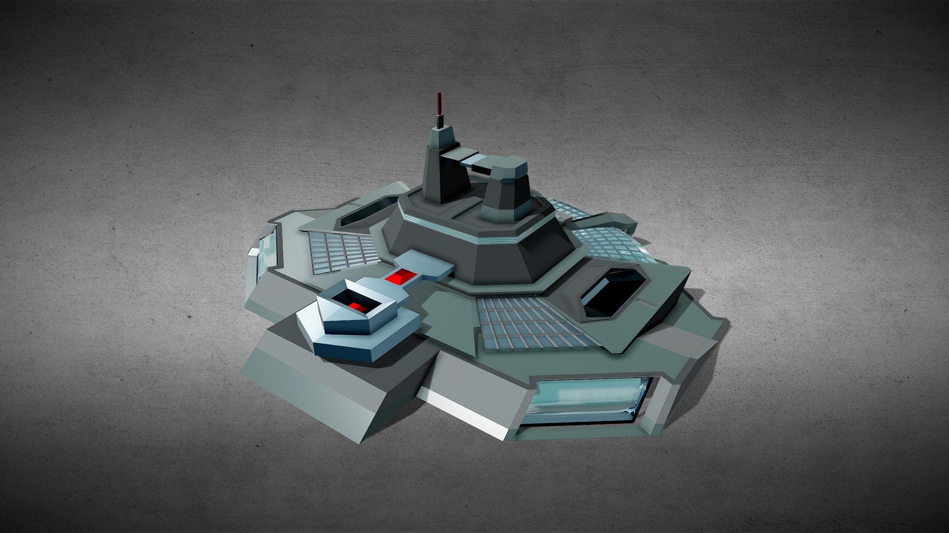 SciFi building_156 3d model