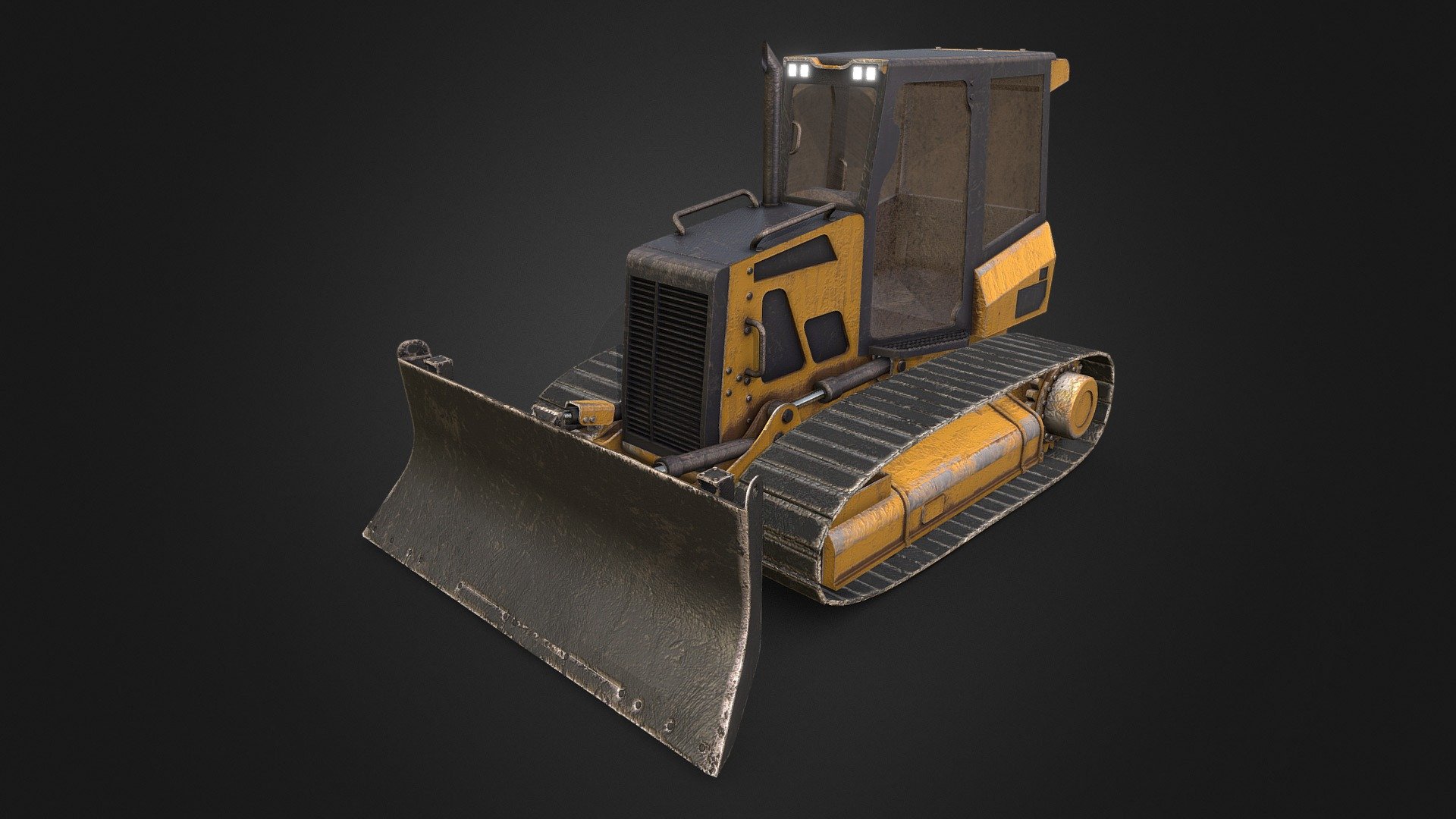 Caterpillar D4 Bulldozer 3d model