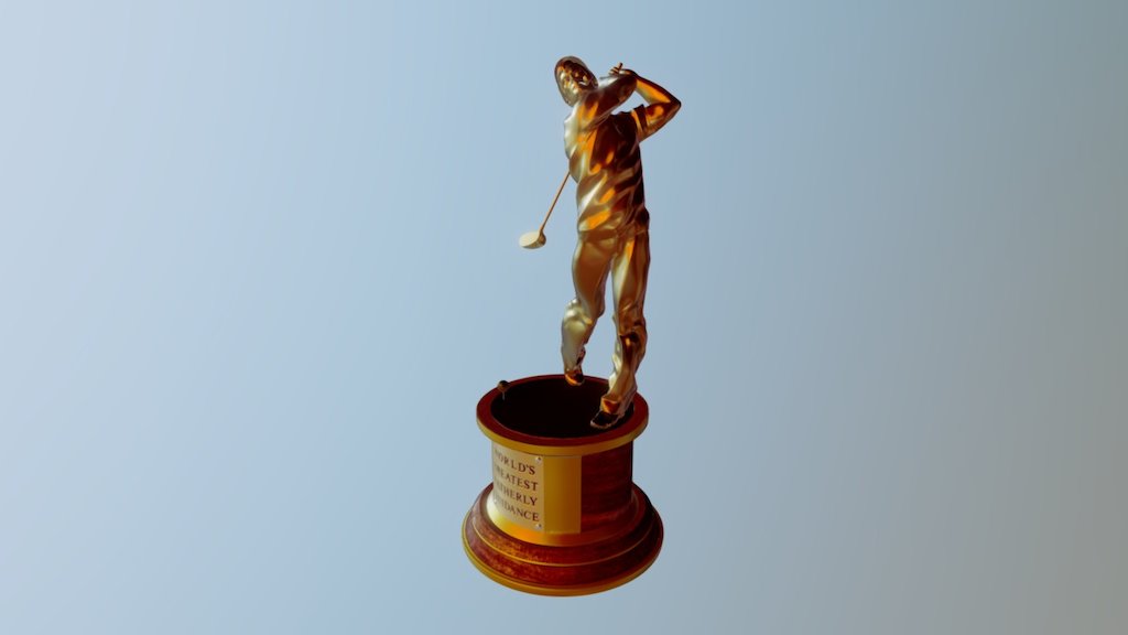 Golf Father Award 3d model