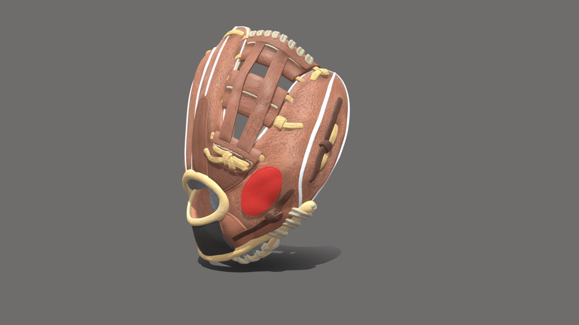 Baseball Glovin,... Hi-Resolution 3d model