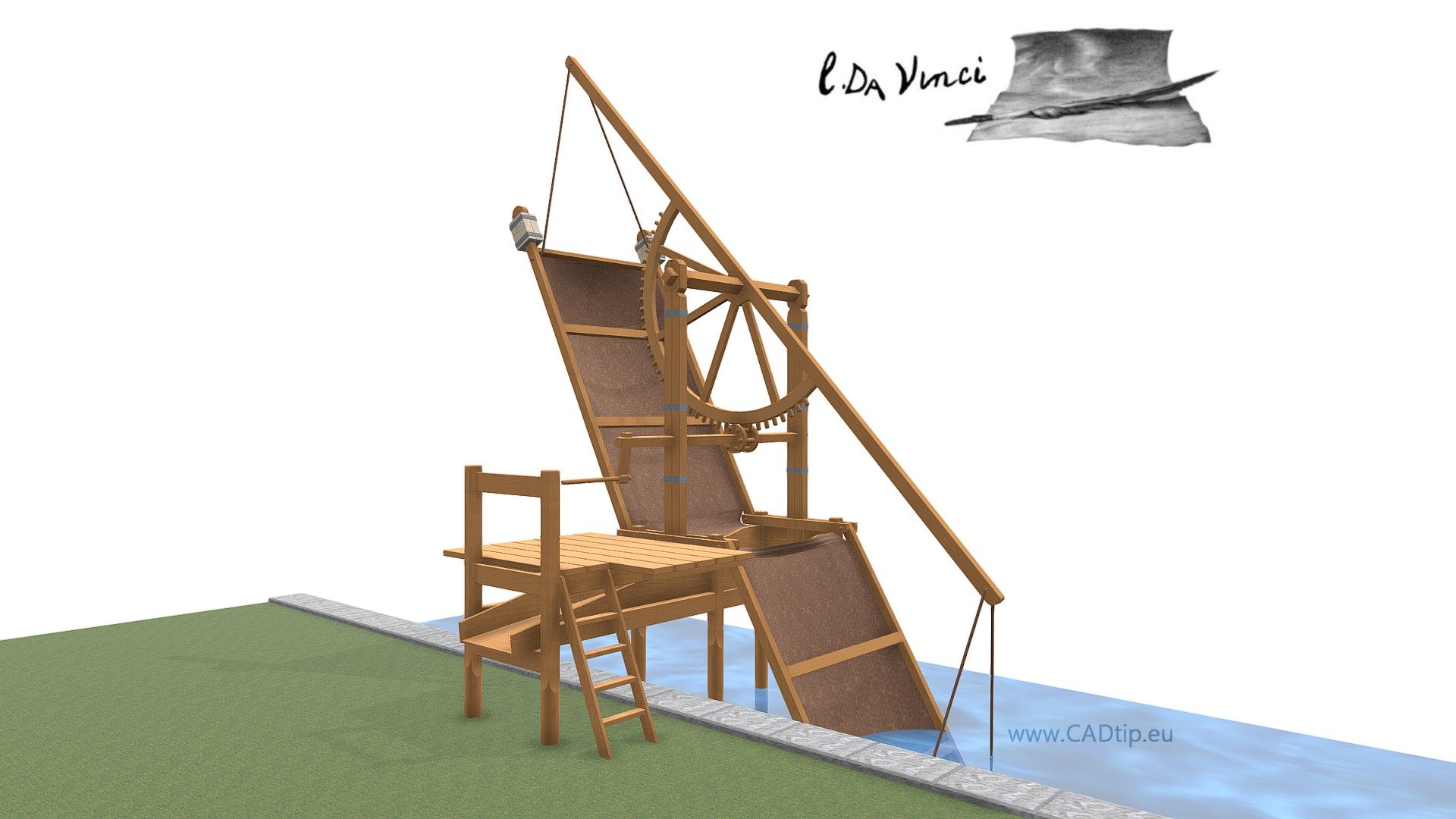 Water pump 3d model