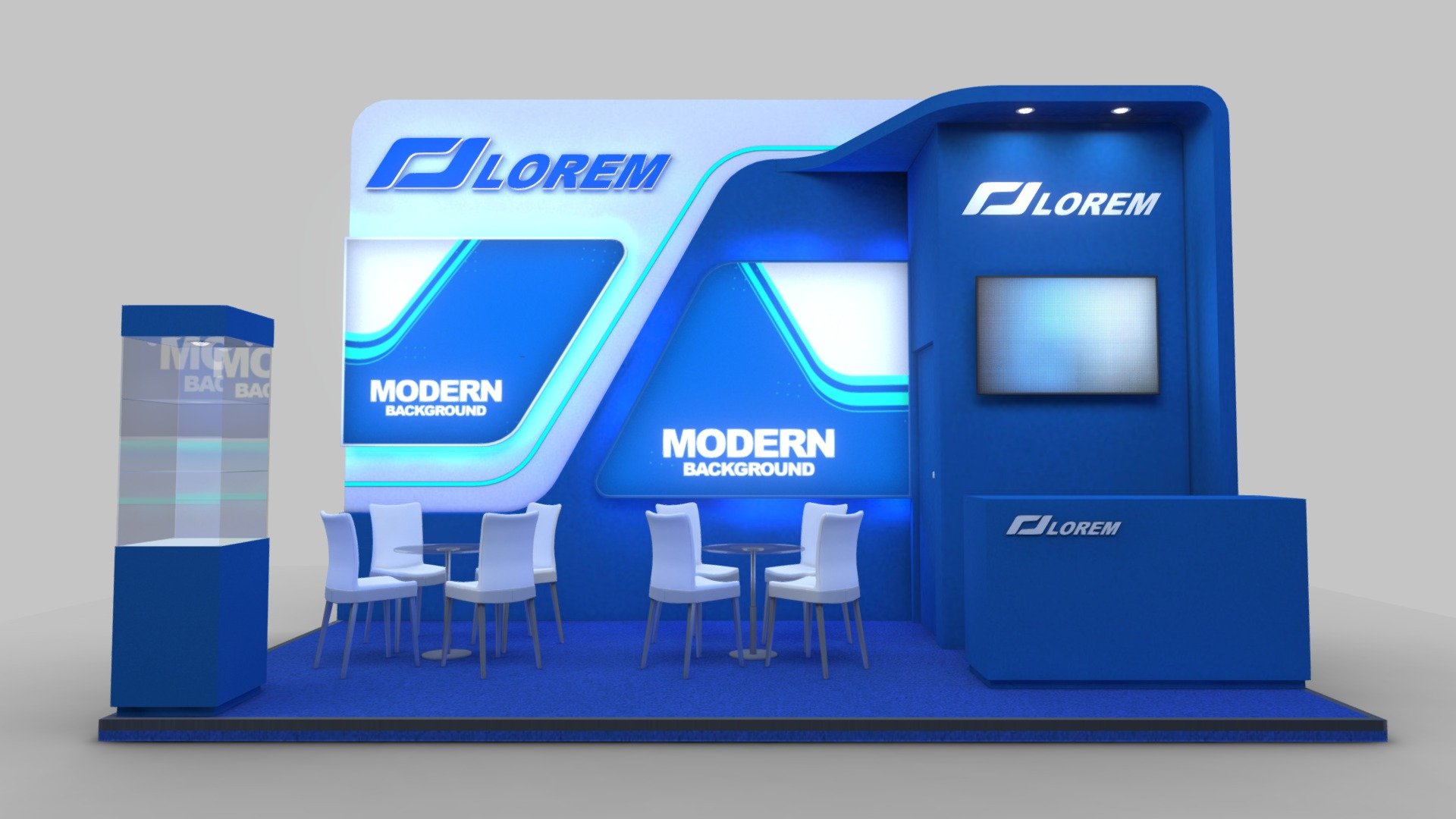 EXHIBITION STAND LBR 3d model