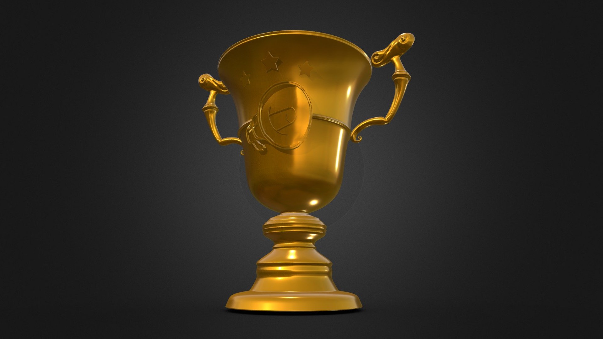 Trophée MATCH À DOMICILE 3d model