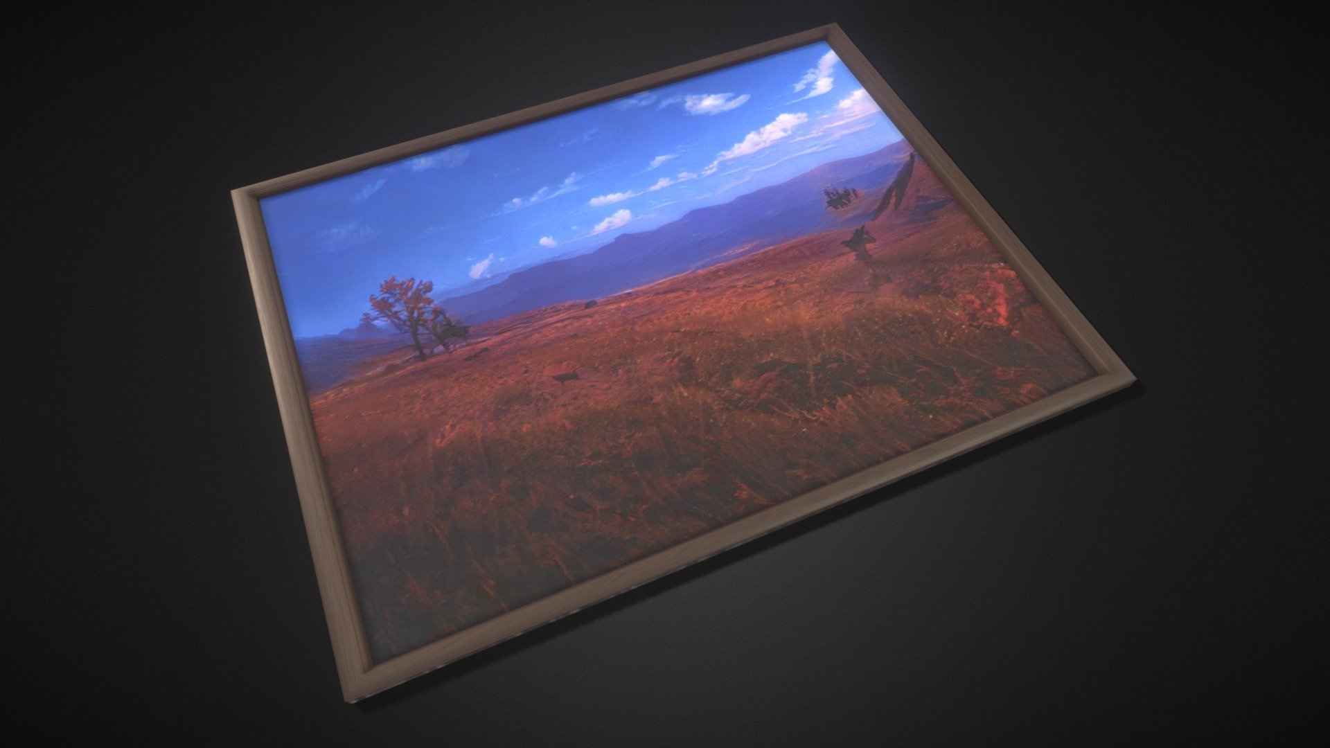 Painting Frame CC0 Texture (Royaltie Free Art) 3d model