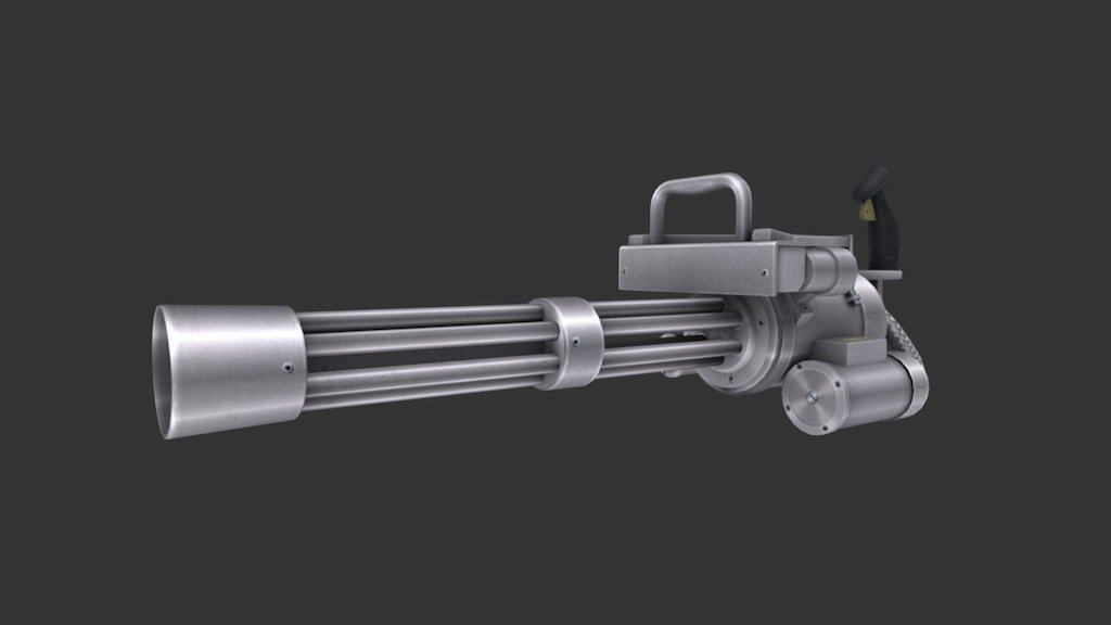 Gatling gun 3d model