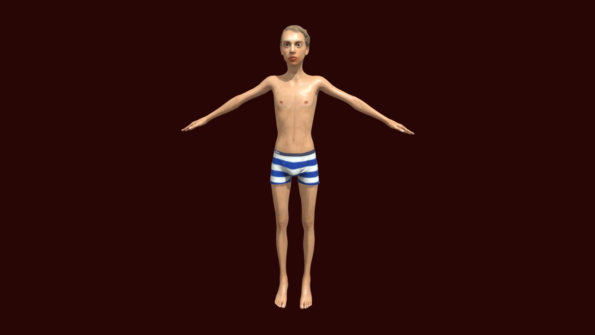 Neighborhood Kid 3d model