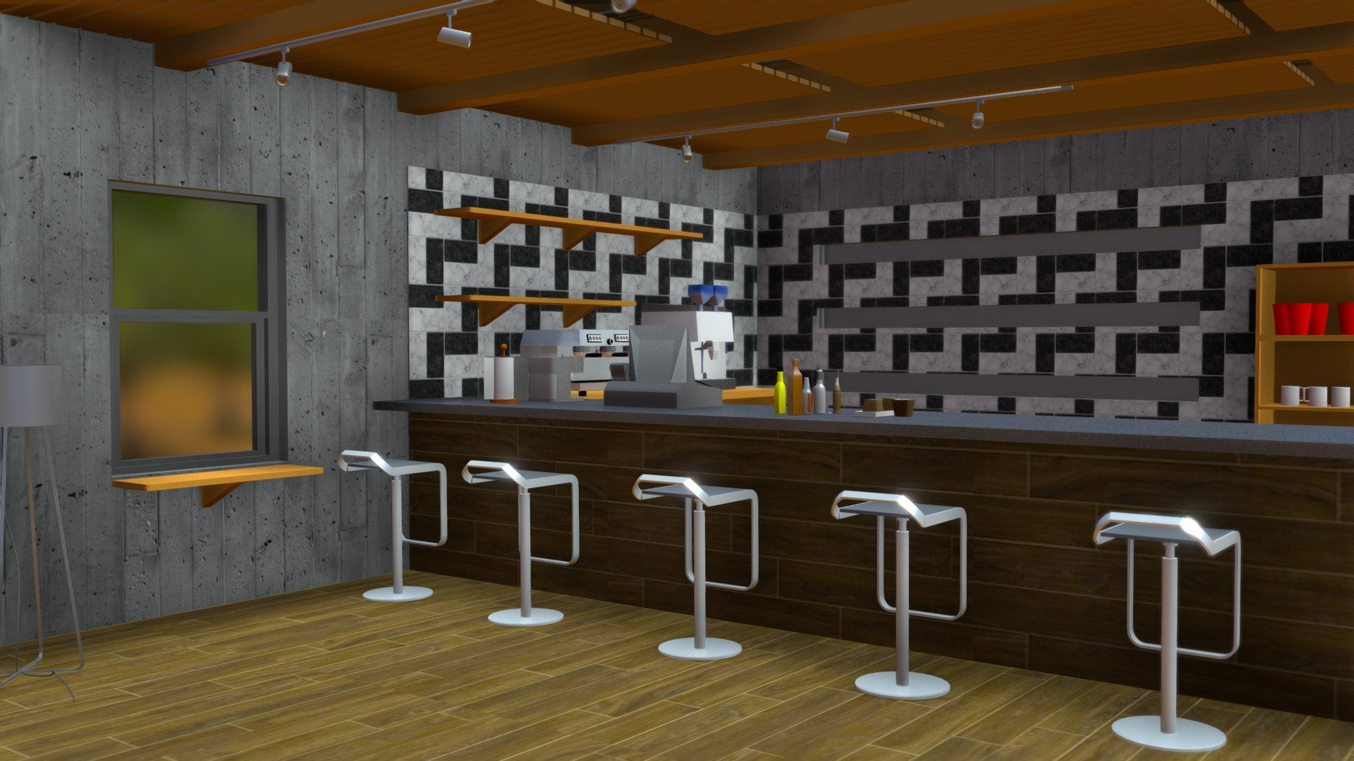 Café 3d model