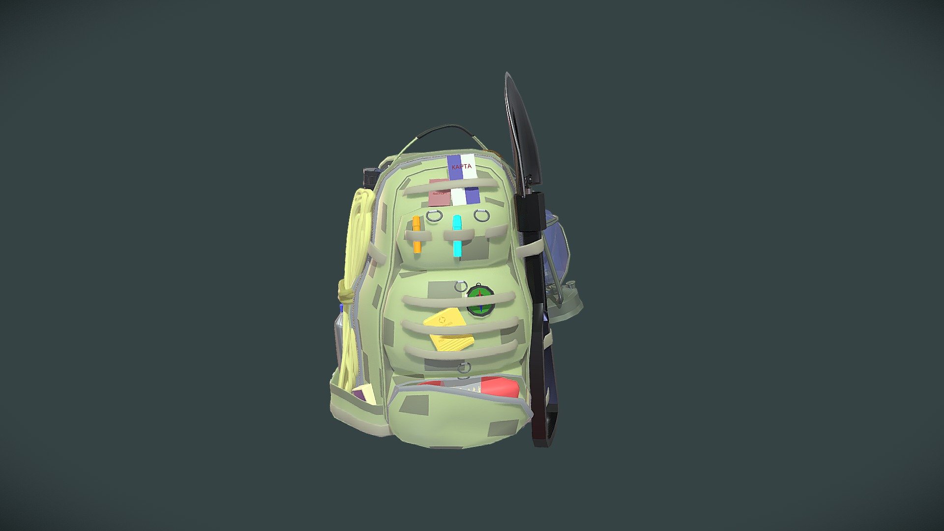 Survival Pack 3d model