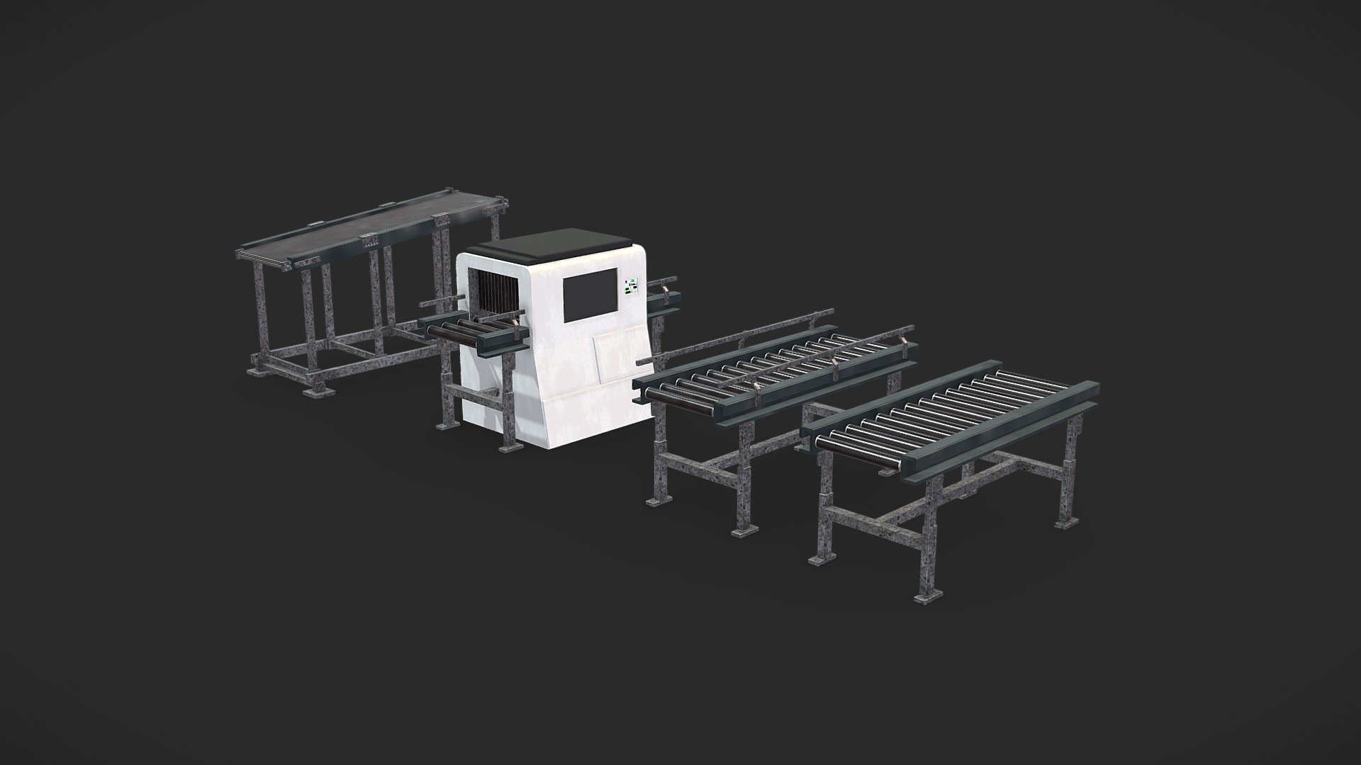 Conveyor Belt Xray Pack 3d model