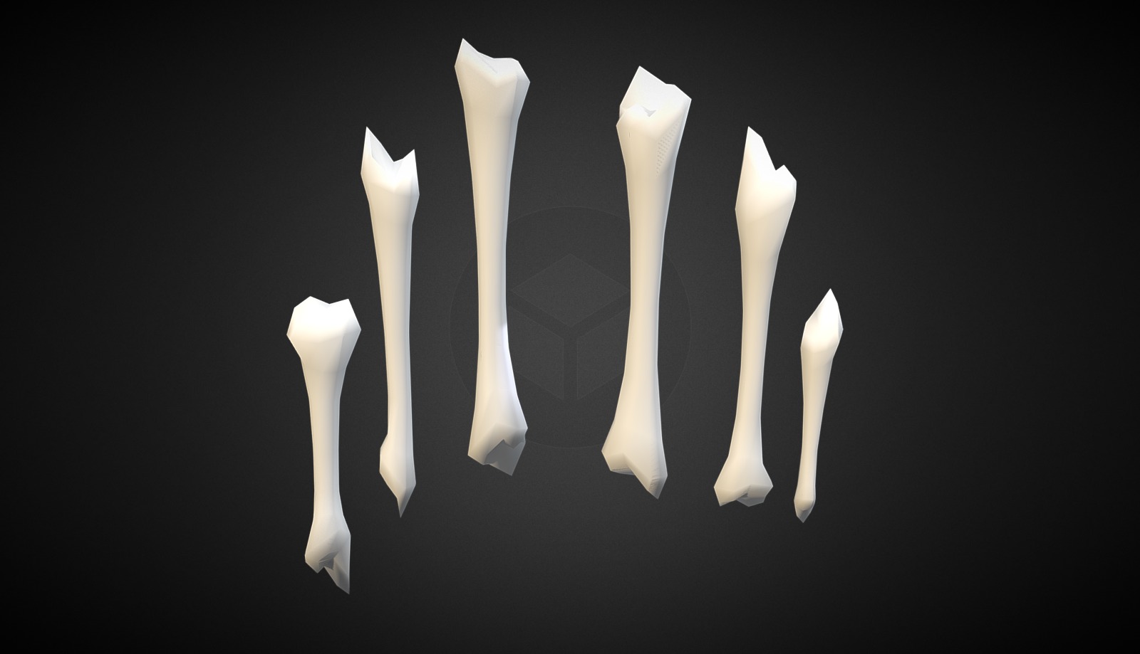 Low Poly Bones 3d model