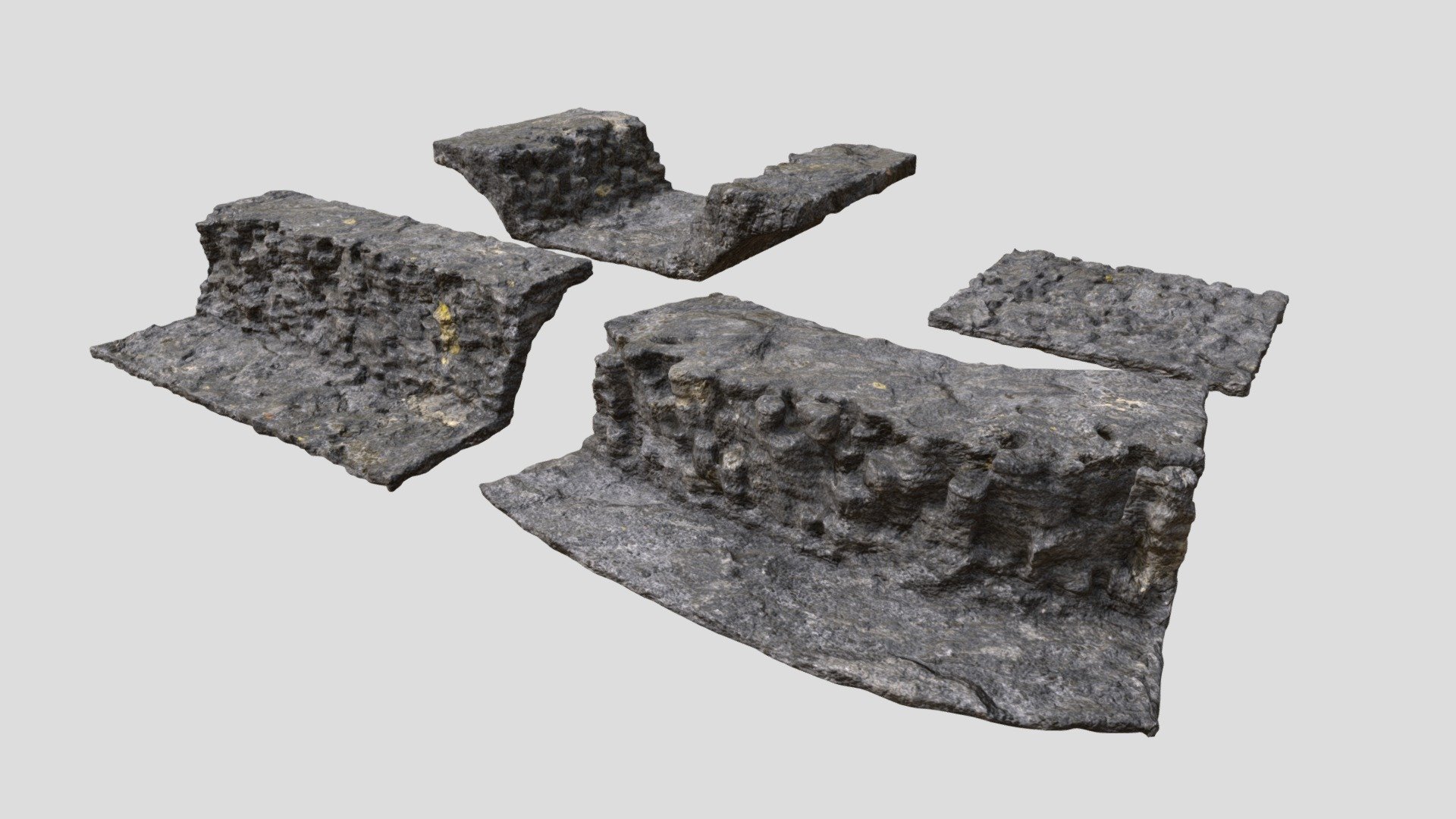 Cliff Package 0001 3d model