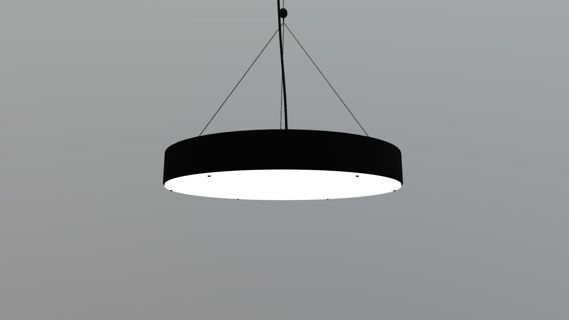 Apricot Ceiling Lamp Matte Black 3d model