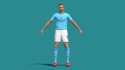 3D Rigged Kevin De Bruyne