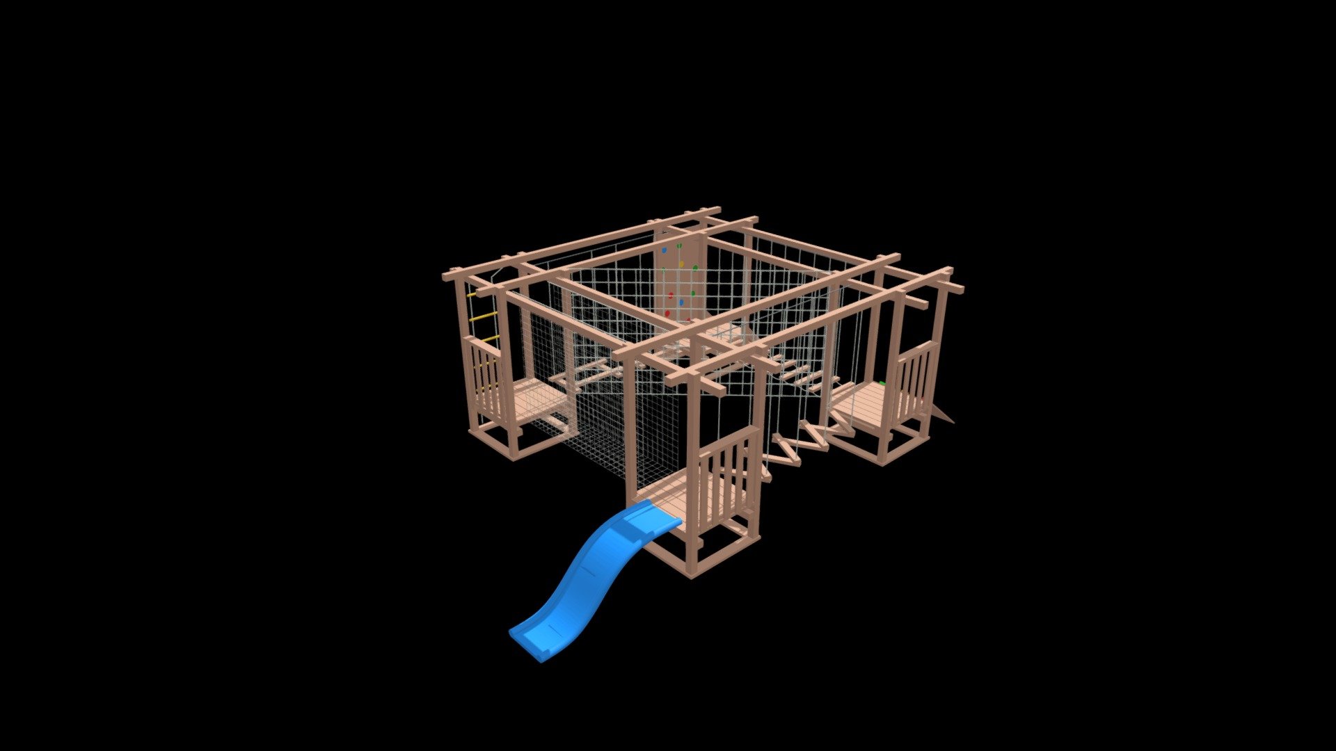 Mini Rope Park 3d model