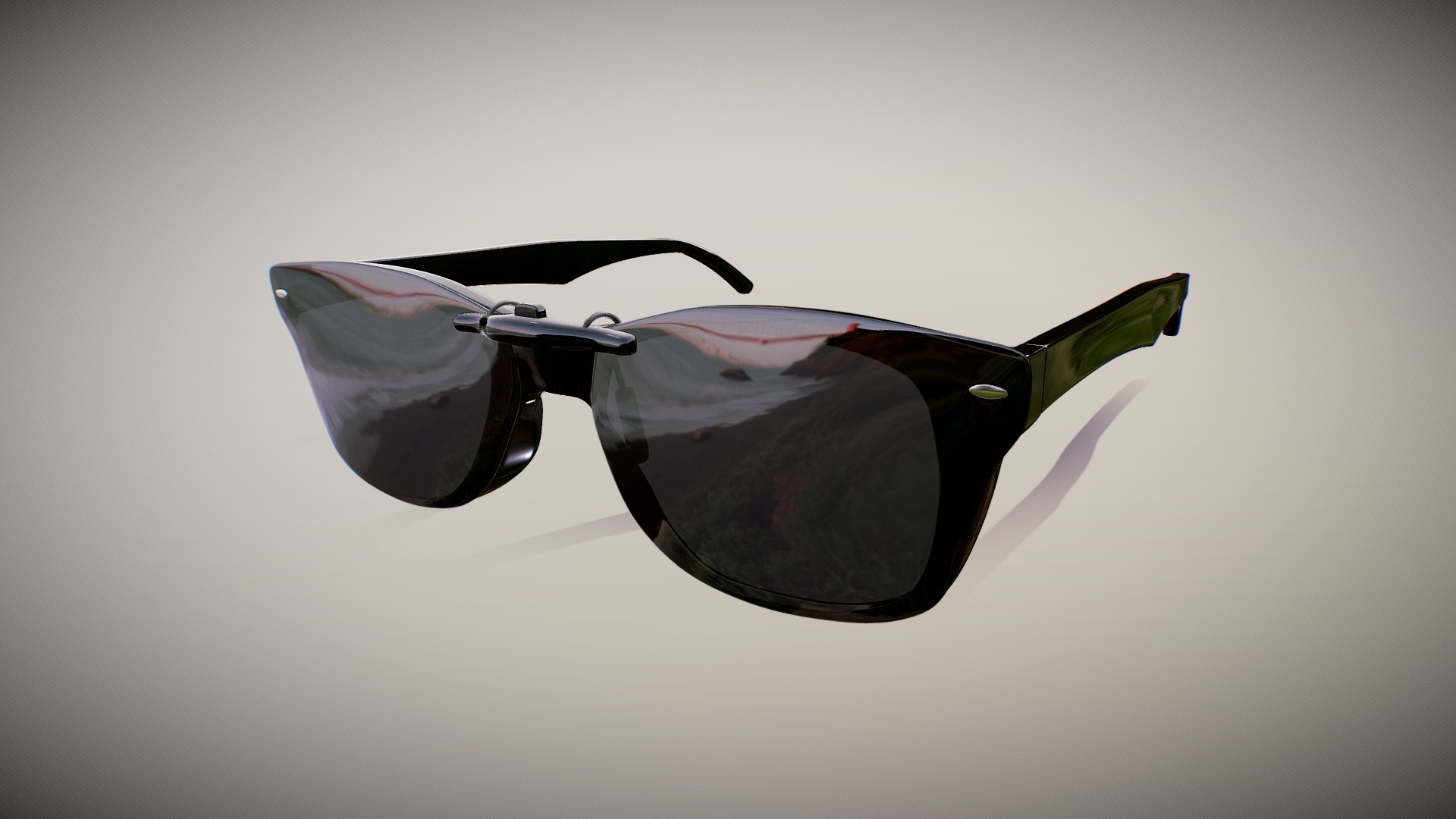 Polarized Sunglasses RAY BAN 3d model