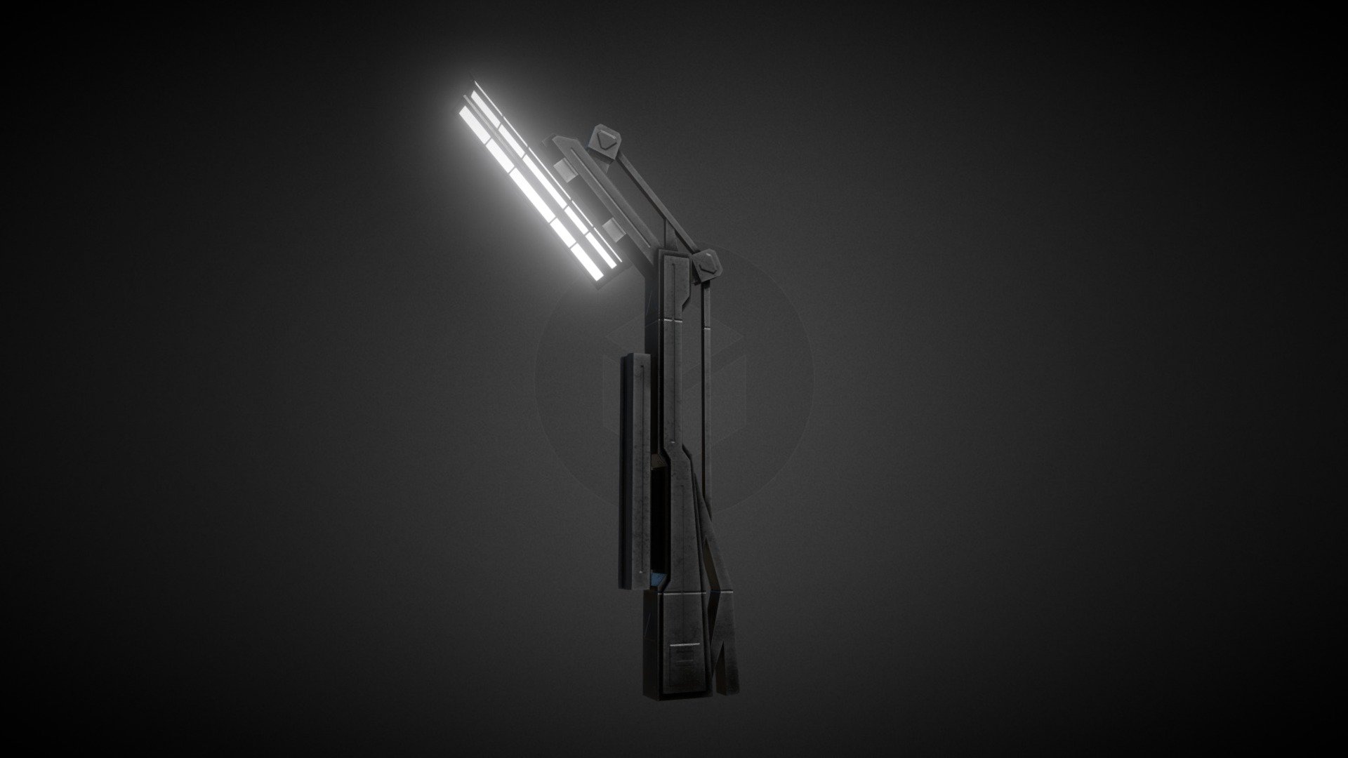 Sci-Fi Street Lamp 3d model