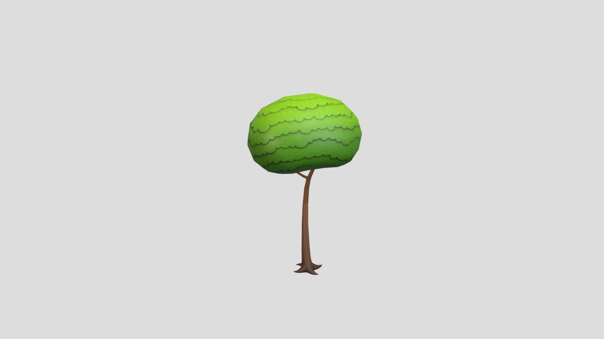 Cartoon Tree 006 3d model