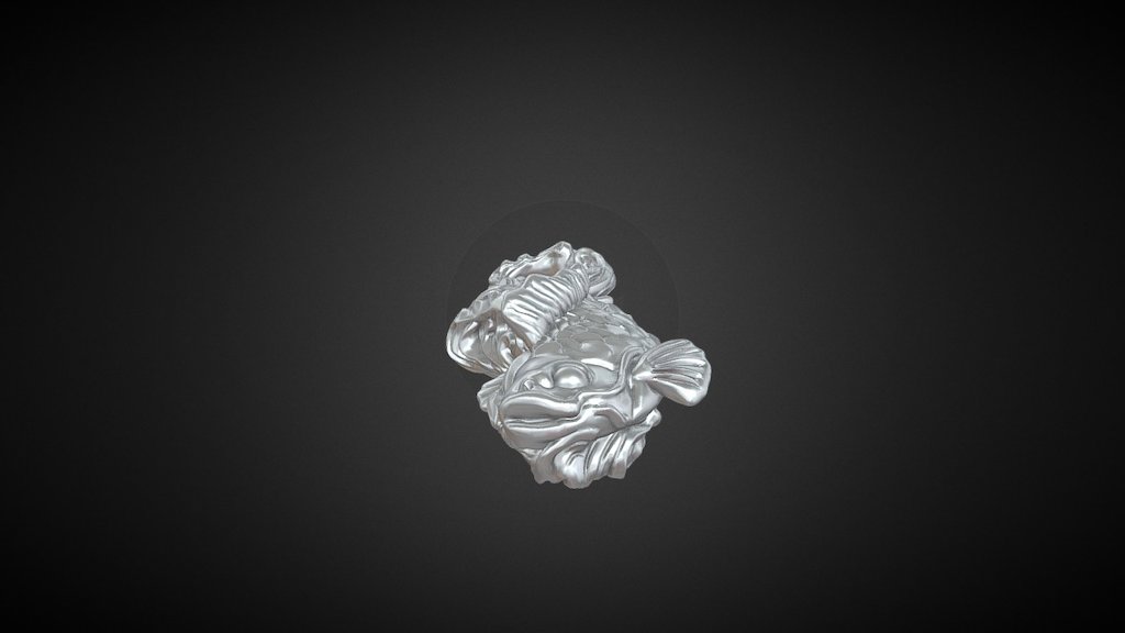 Koi Carp Pendant 3d model