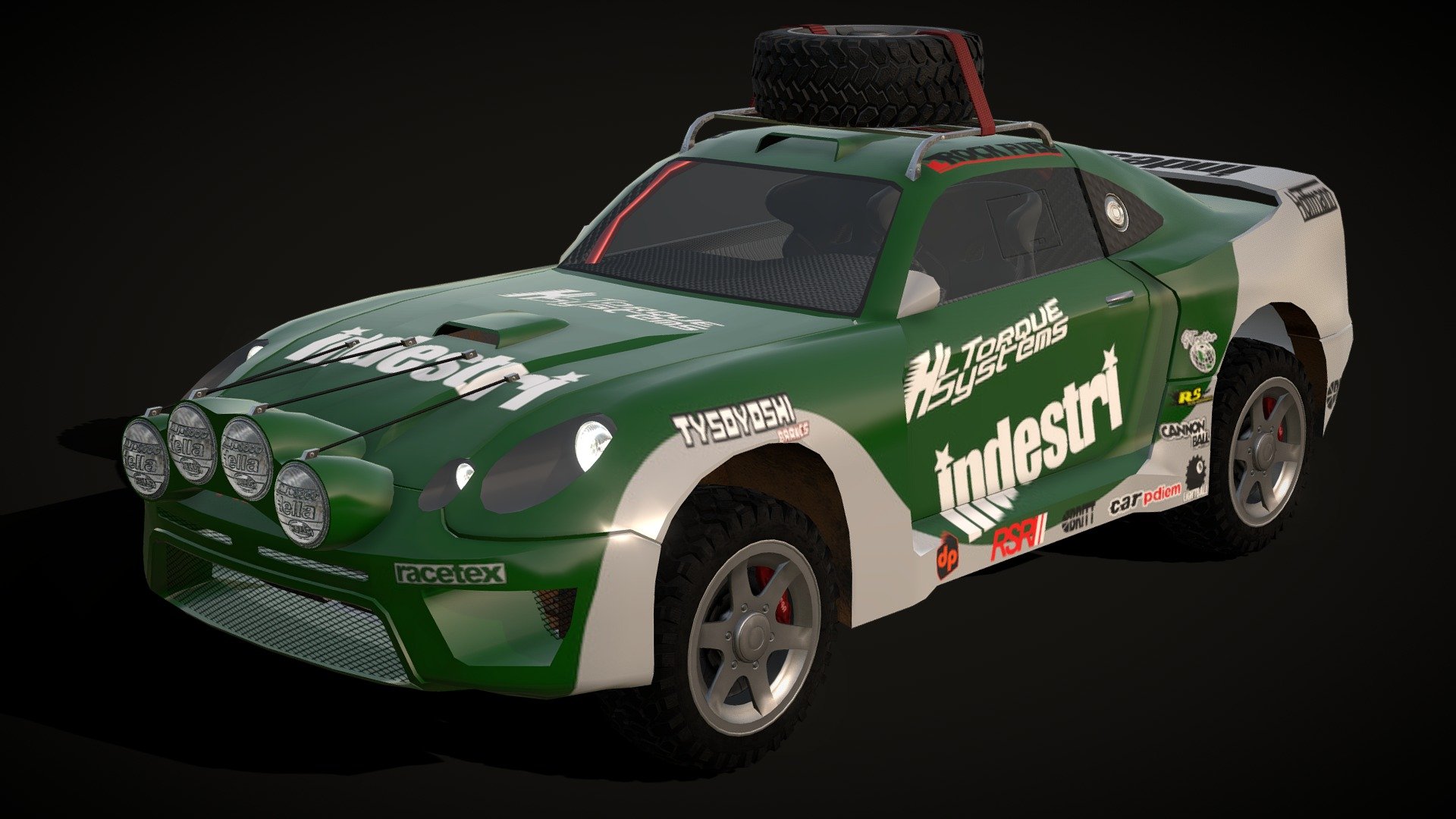 Wulf Revo Rallyecar 3d model