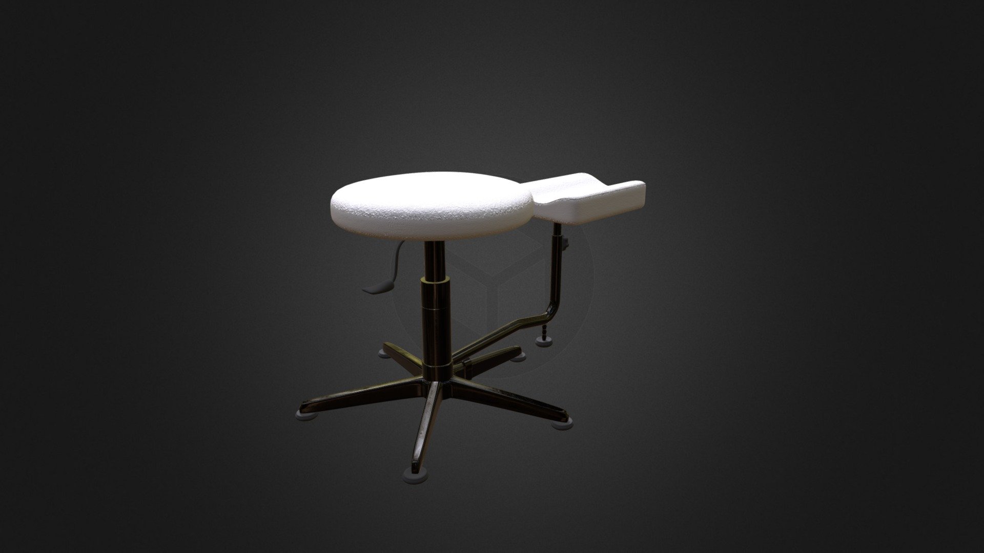 Pedicure Stool D Model 3d model