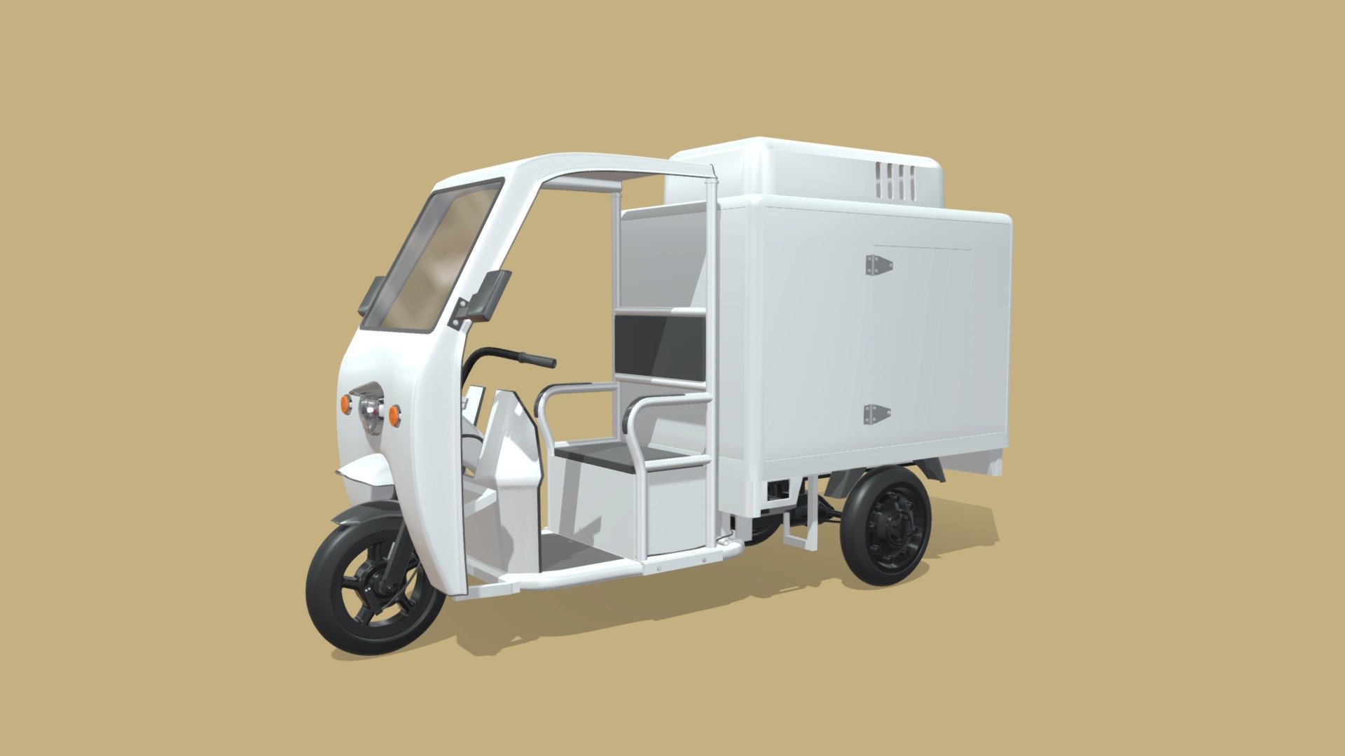 Refrigerated Tricycle 3d model