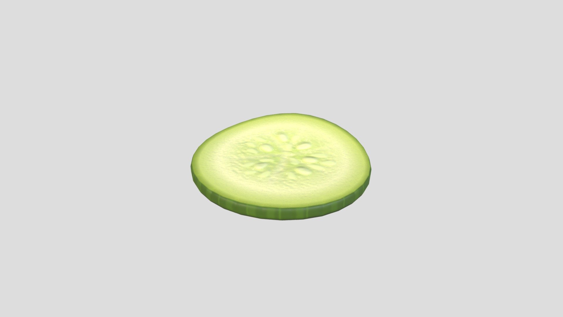 Cucumber Slice 3d model