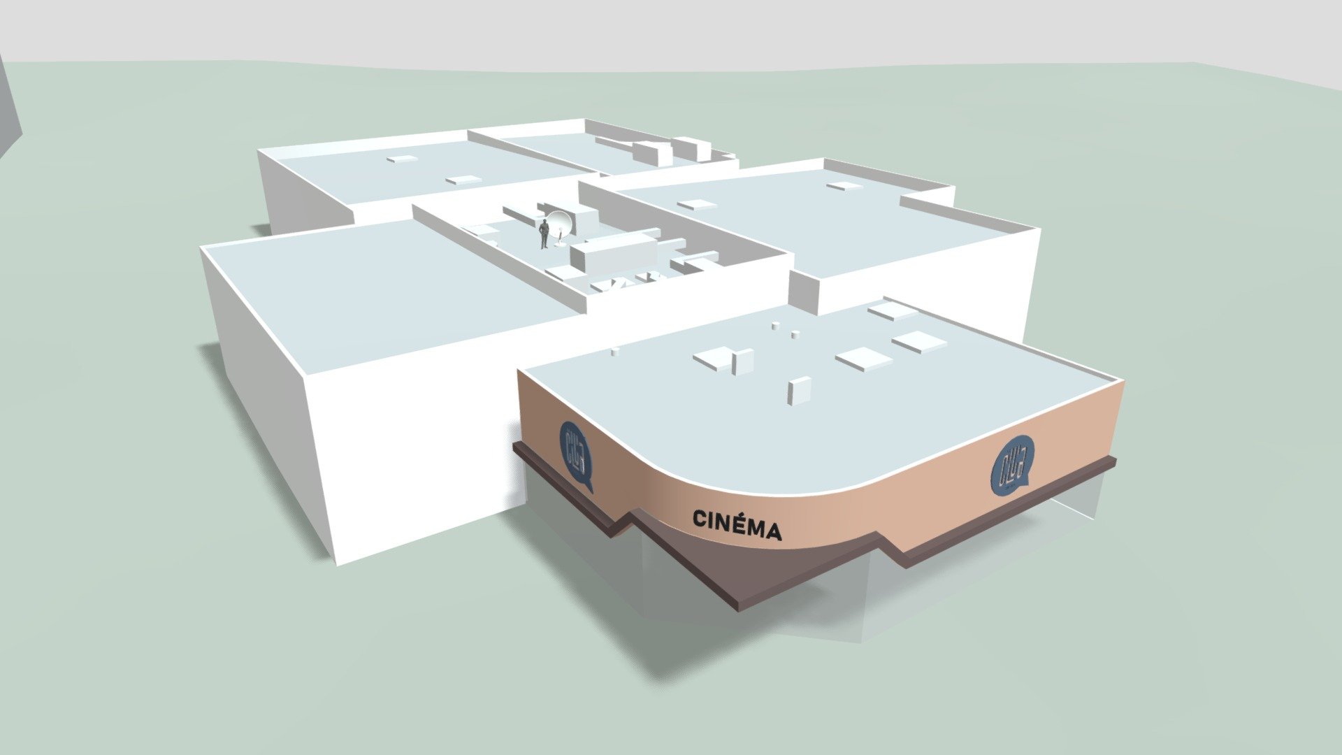 Cinéma de Fougères 3d model