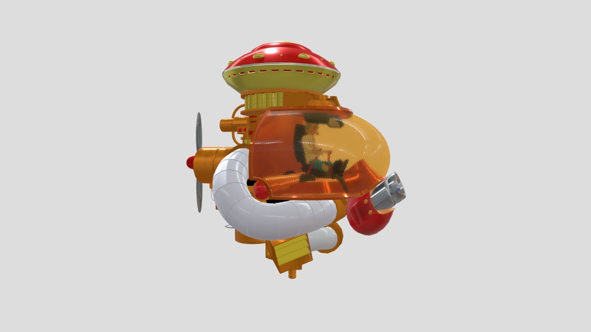 Dr Wily Machine No1. (Manned) 3d model