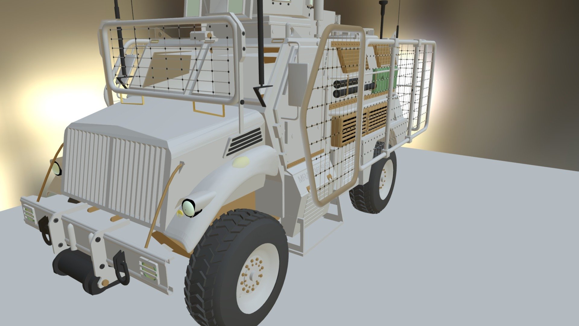 Army Truck Mrap 3d model