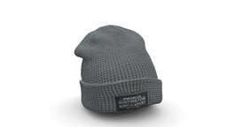 High Poly Grey Beanie