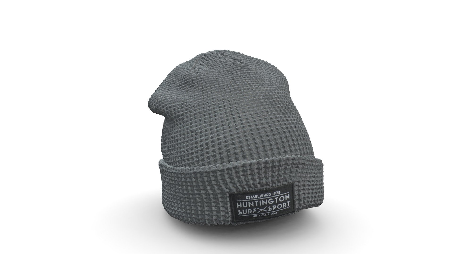 High Poly Grey Beanie 3d model